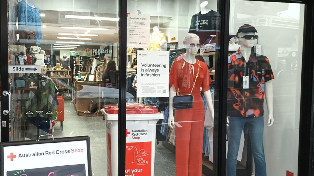 Red Cross Shop in St Kilda and lygon street