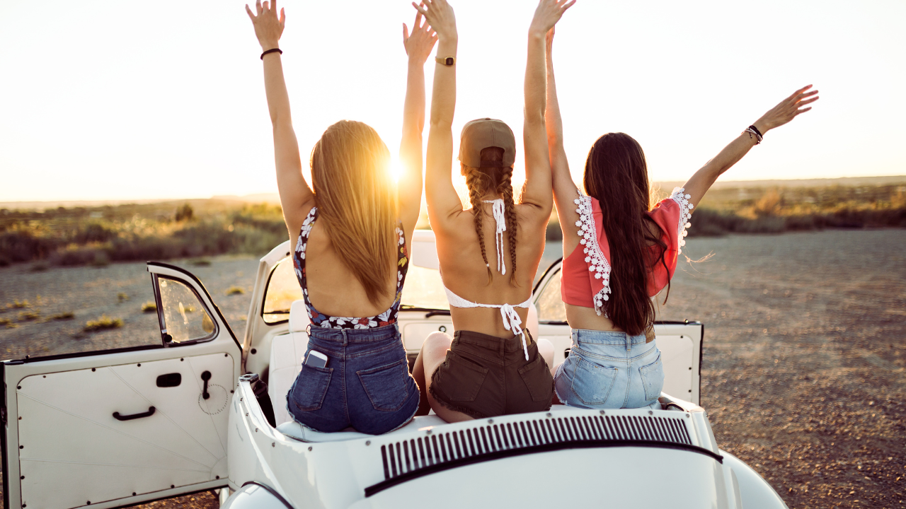road tripping with friends